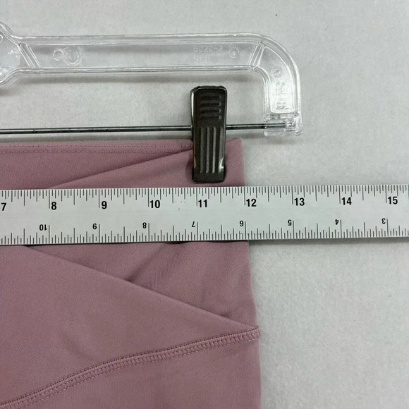 H&M Sports Shorts Womens Sz XS Pink High Waist Shorts Wrap Over Training Hottie - Picture 3 of 11